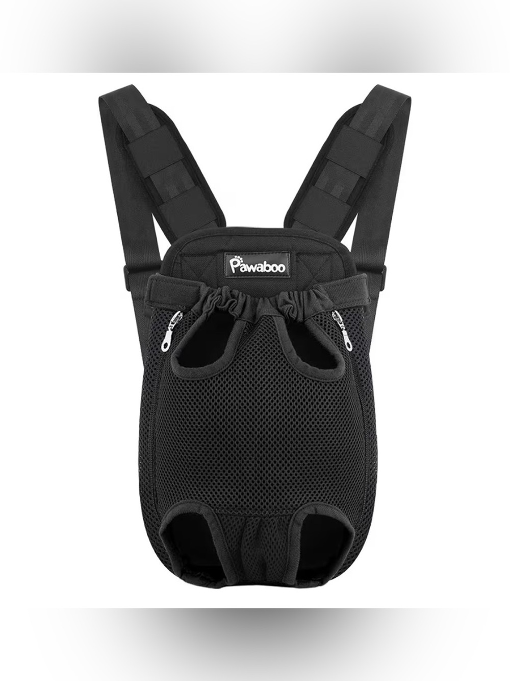 Pawaboo Pet Front Carrier Black Backpack for Small Medium Dogs